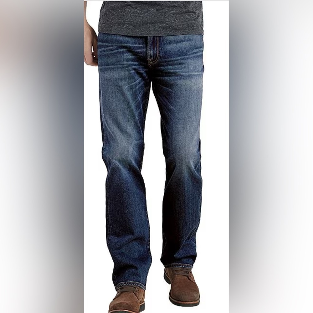 Lucky Brand Men’s 181 Relaxed Straight Denim Jeans Sz 46x32